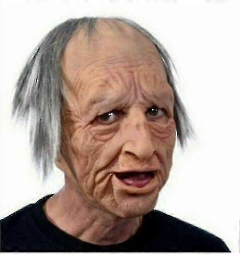 Λατέξ Γέρος Μάσκα Ανδρική μεταμφίεση Cosplay Κοστούμι Απόκριες Ρεαλιστικό Κόμμα Στηρίγματα Newway