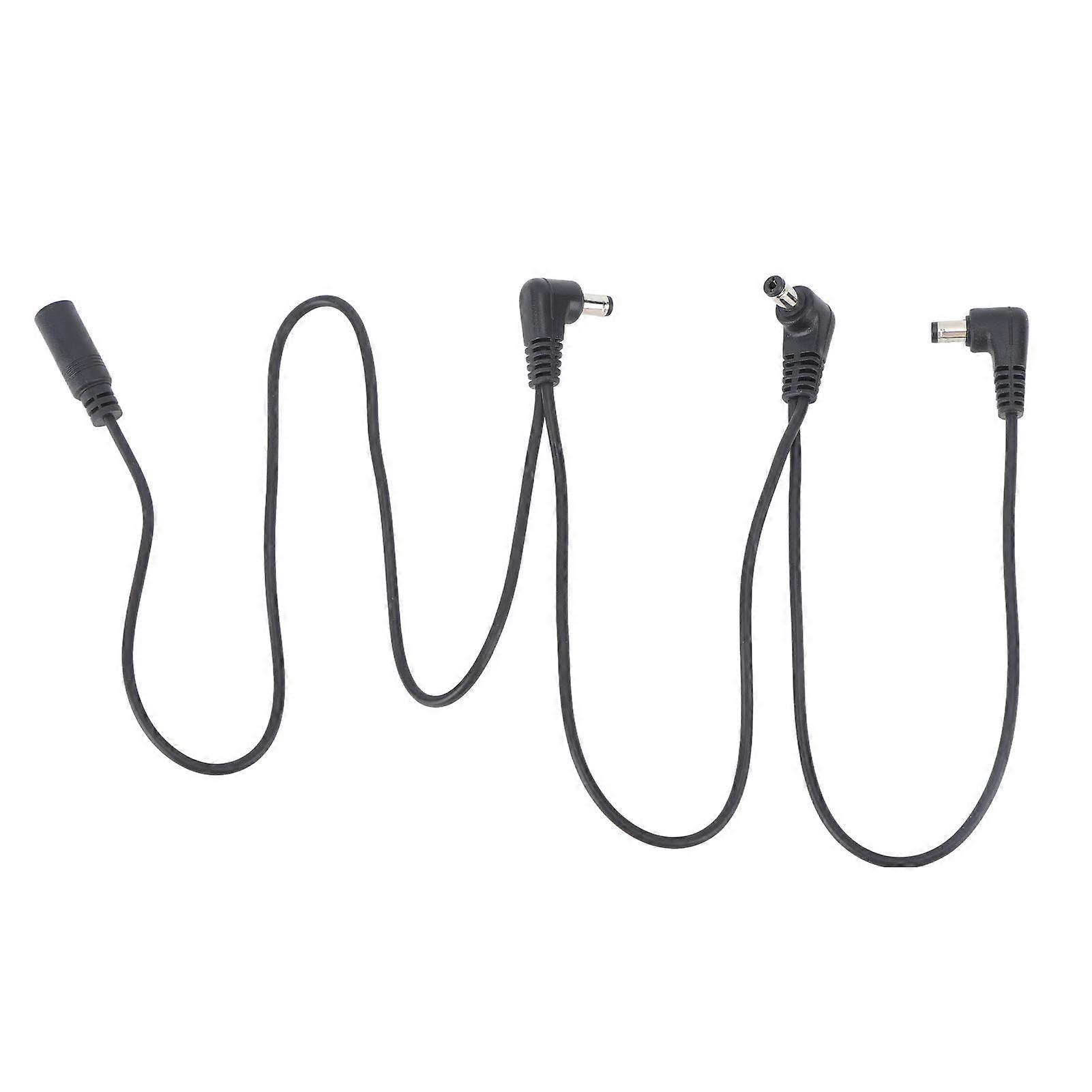 Guitar Pedal Power Supply Cable 1 To 3 Way Pvc Copper Core Noise Isolation Effect Pedal Power Adapter Cord