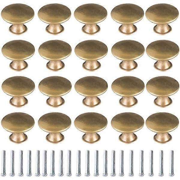 Brass Door Knob 20 Pieces Vintage Brass Draw Cabinet Knobs Drawe