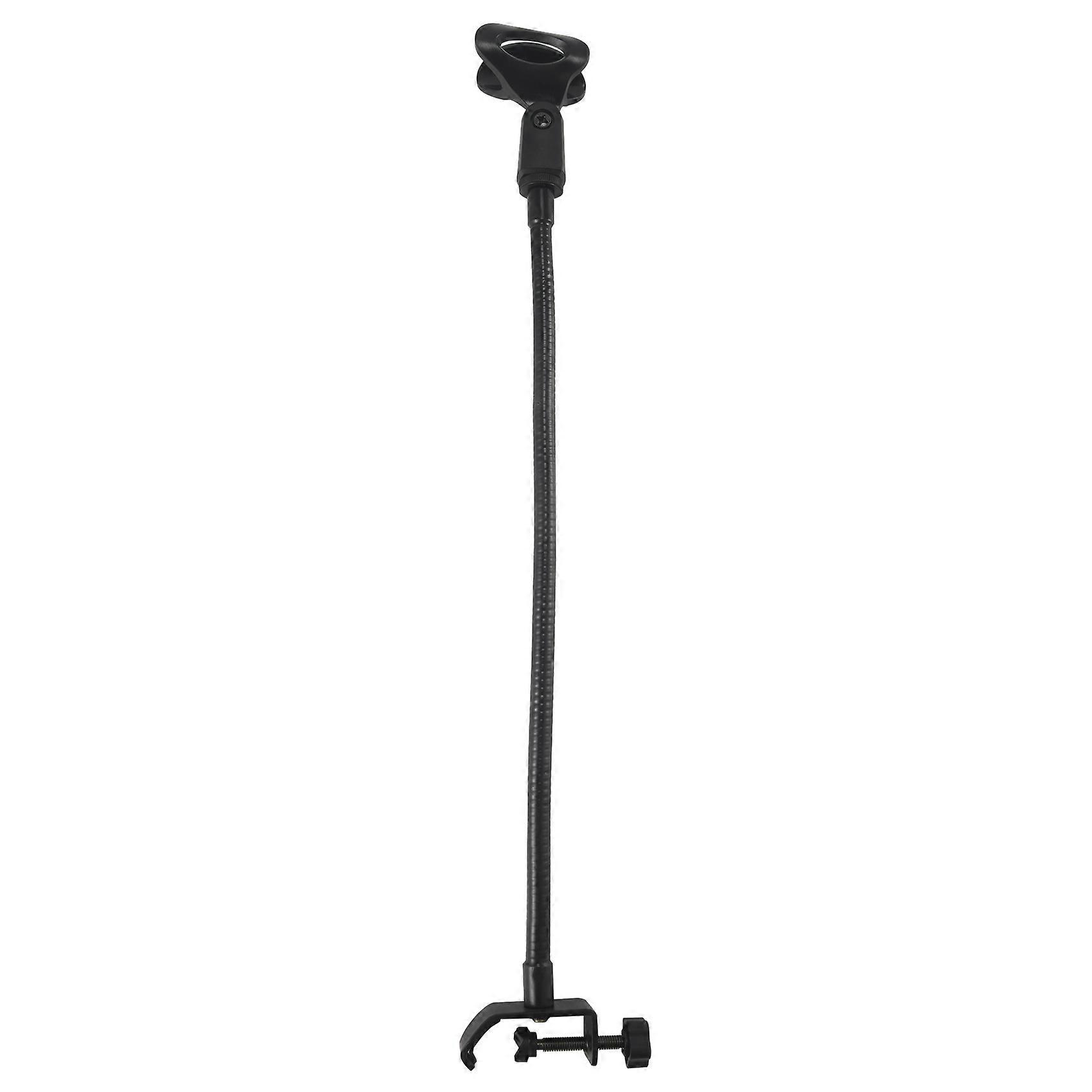 Flexible Gooseneck Microphone Stand with Desk Clamp for Radio Broadcasting Studio, Live Broadcast E