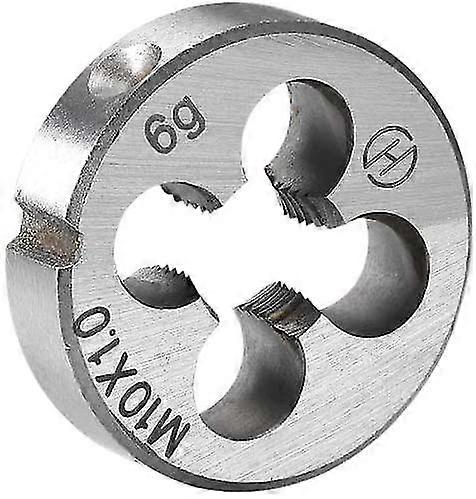 Xceedez  M10 X 1.0 Metric Right Hand Thread Die Machine Hss High Speed Steel