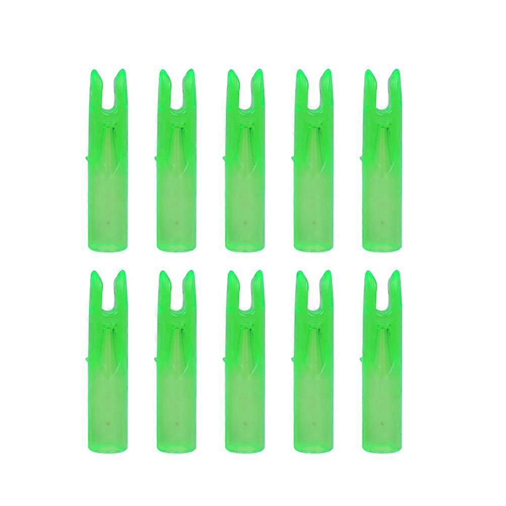 50pcs Vert Clair Tir À L’arc Flèche Chasse Flèche Queues Accessoires Interne Flèche Extrémité Adaptée Pour Arbre De 6mm