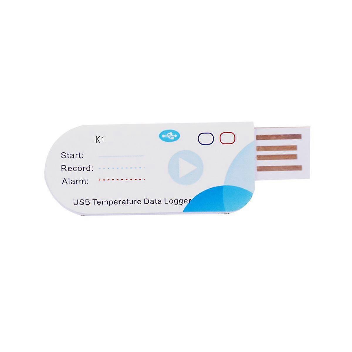 Usb Temperatura Data Logger 14400 Pontos Relatório USB 60 Dias Ip65 Gravador Descartável