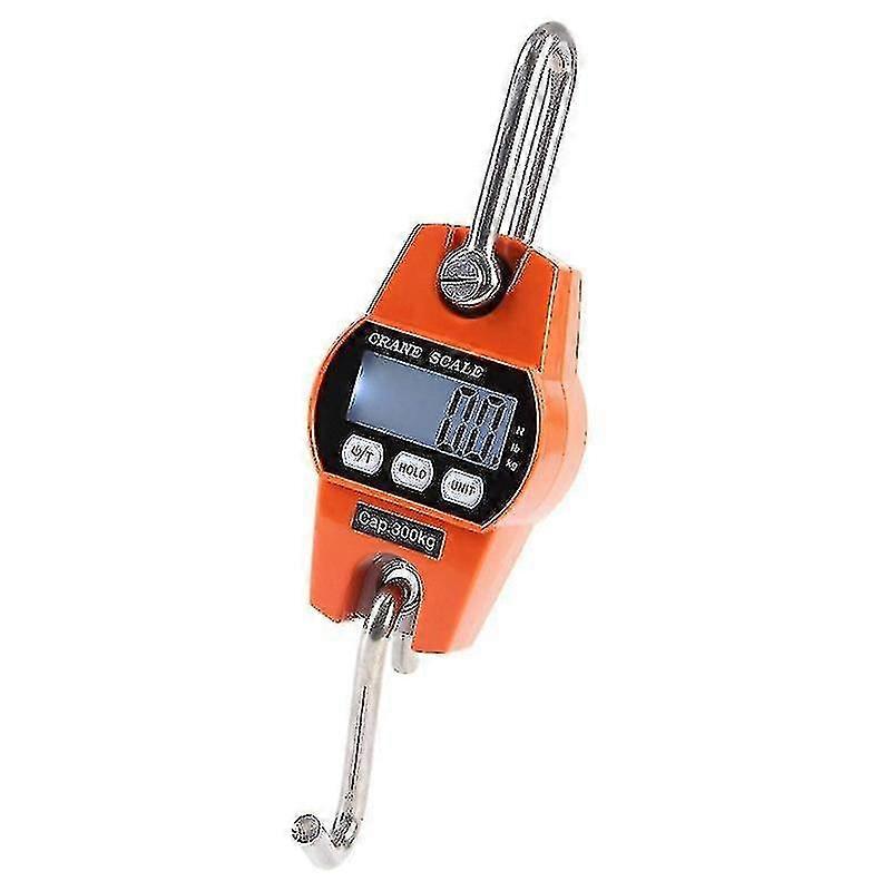 LCD Industrial Hook Scale - 300kg/600lbs Weight Capacity