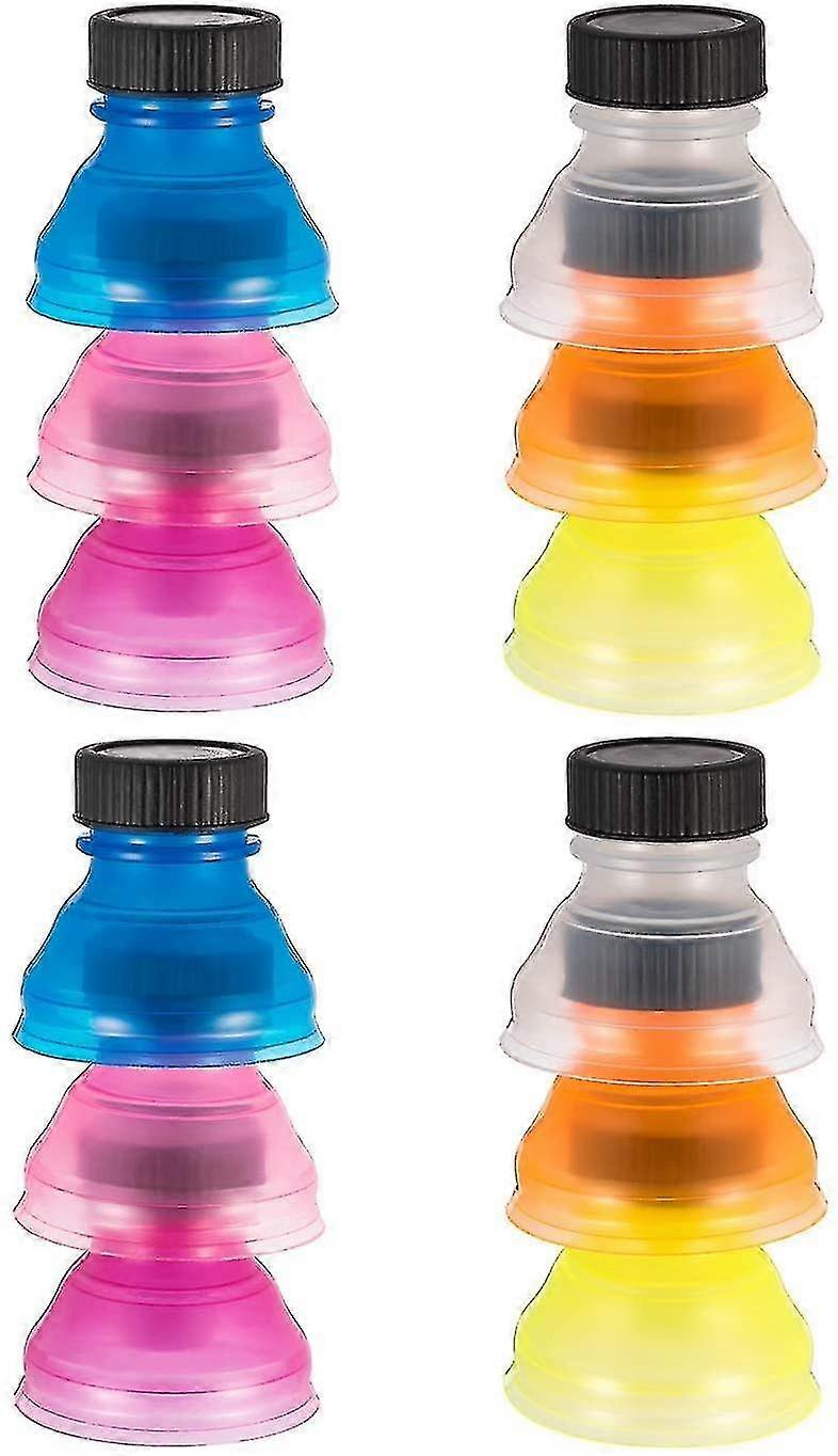12 Pcs Reusable Soda Can Lids Cover, Clear Bottle Cap Protector