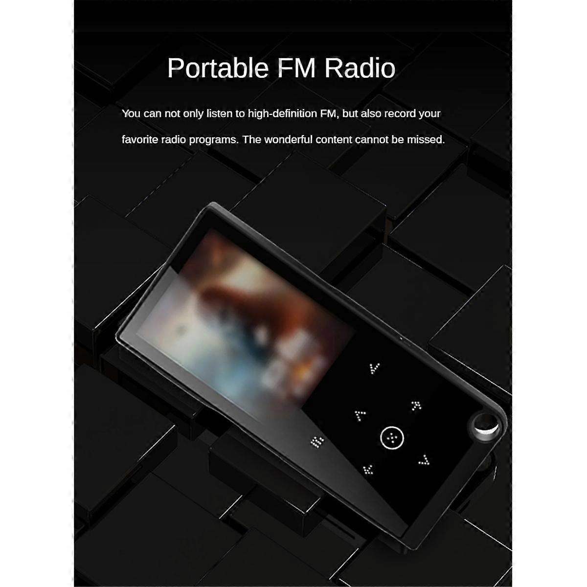 Bluetooth 5.0 Lossless MP3 Music Player HiFi Portable Audio Walkman with FM/EBook/Recorder/MP4 Video Player Red