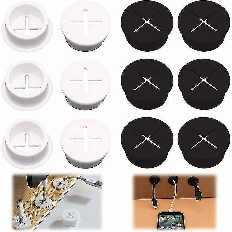 المطاط كابل هول غطاء 12 جهاز كمبيوتر شخصى مرنة المطاط الحلقات جولة مكتب كابل الحلقات الأبيض الحبل جروميت سلك كابل الغدة الصغيرة للهاتف الخليوي مجلس الوزراء علامة التبويب