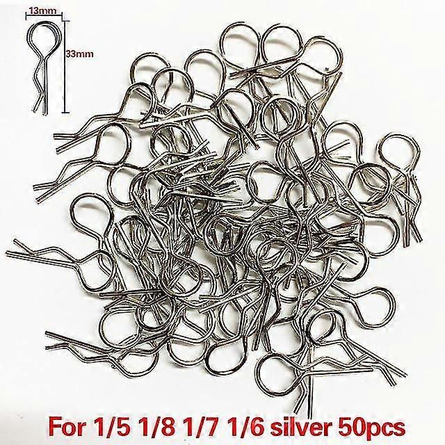 50Pcs rc car parts 1/5 1/6 1/7 1/8 1/8 1/12 1/16 rc cars shell body clips pins housing latch r buckles fixed traxxas scx10 hsp