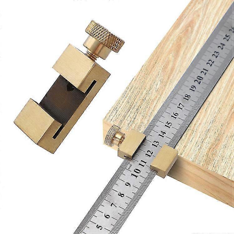 30cm metal ruler, stainless steel ruler, parallel ruler positioning block, 45 degree and 90 degree line drawing woodworking tools betterlifefg