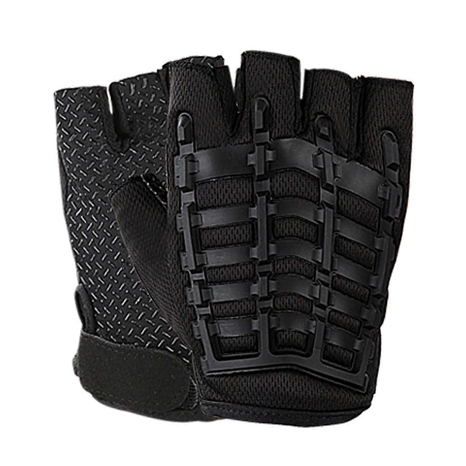 1 Pair Fitness Gloves Half Finger Training Gloves Non-Slip Breathable Sports Gloves with Wrist Protection Gym Gloves for Strength Training Weightlifti