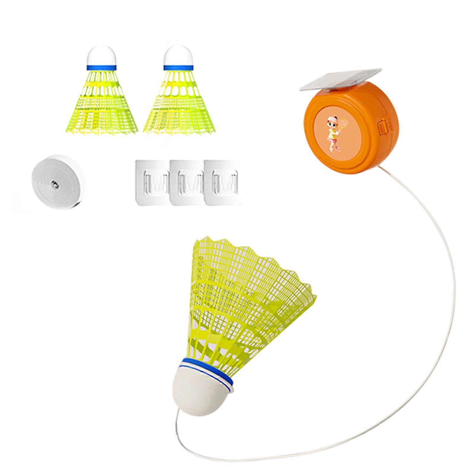 Badminton Trainer Set Self-Training Tool Height Adjustable Simple Installation Portable Badminton Single-Player Rebound Trainer Device