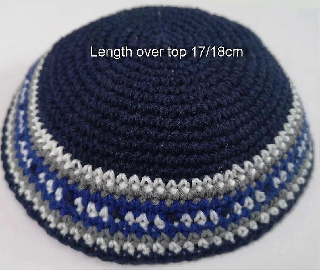 19/20CM HIGH QUALITY HANDMADE KNITTED YARMULKE KIPPAH