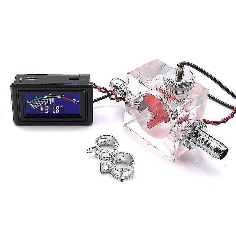 Thermomètre led de débitmètre à 3 voies pour le système de refroidissement de liquide de refroidissement par eau