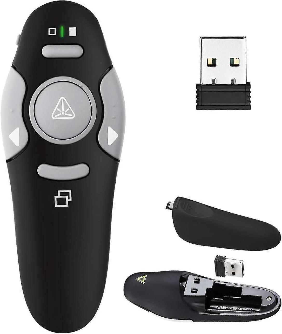 Presentation Clicker Remote Laser Pointer - Wireless USB Presenter - Slideshow PowerPoint Clicker,2024 Ping