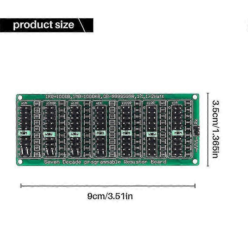 7 Decade 1r - 9999999r Programmable Smd Resistor Resistor Board Step Accuracy 1r 1% 1/2 Watt Module Hy