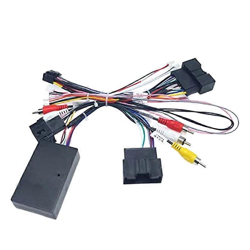 Car 16PIN Audio Power Cord Radio Wiring Harness with Canbus Box for Focus F150 2012-2015