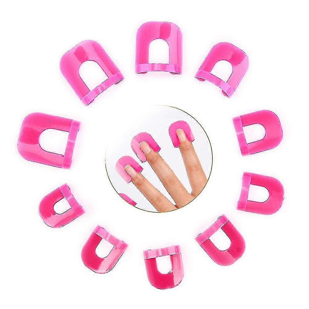 Nagellackschablone 26 Stück in 10 Größen Nagellack, Rosérot
