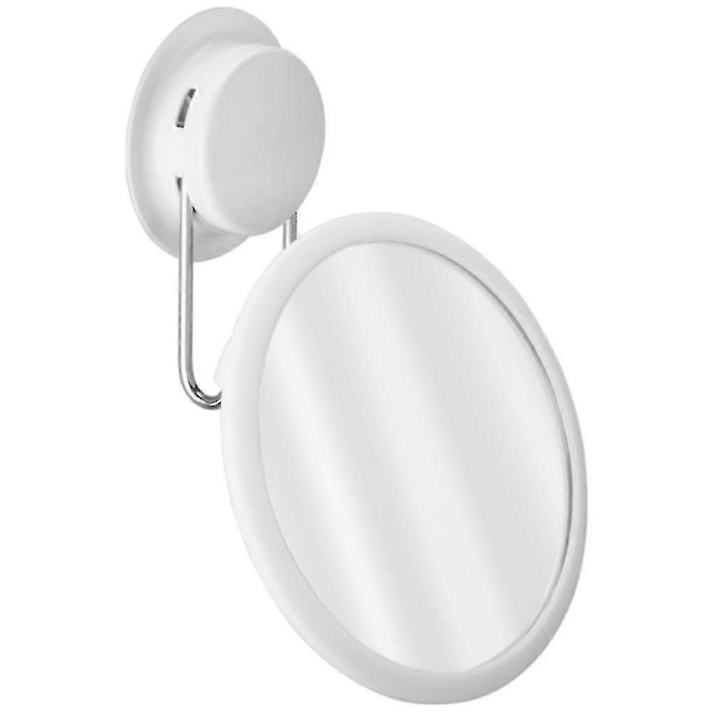Toilet Detachable Practical Stainless Steel Suction Cup Bath Mirror 360 Rotation
