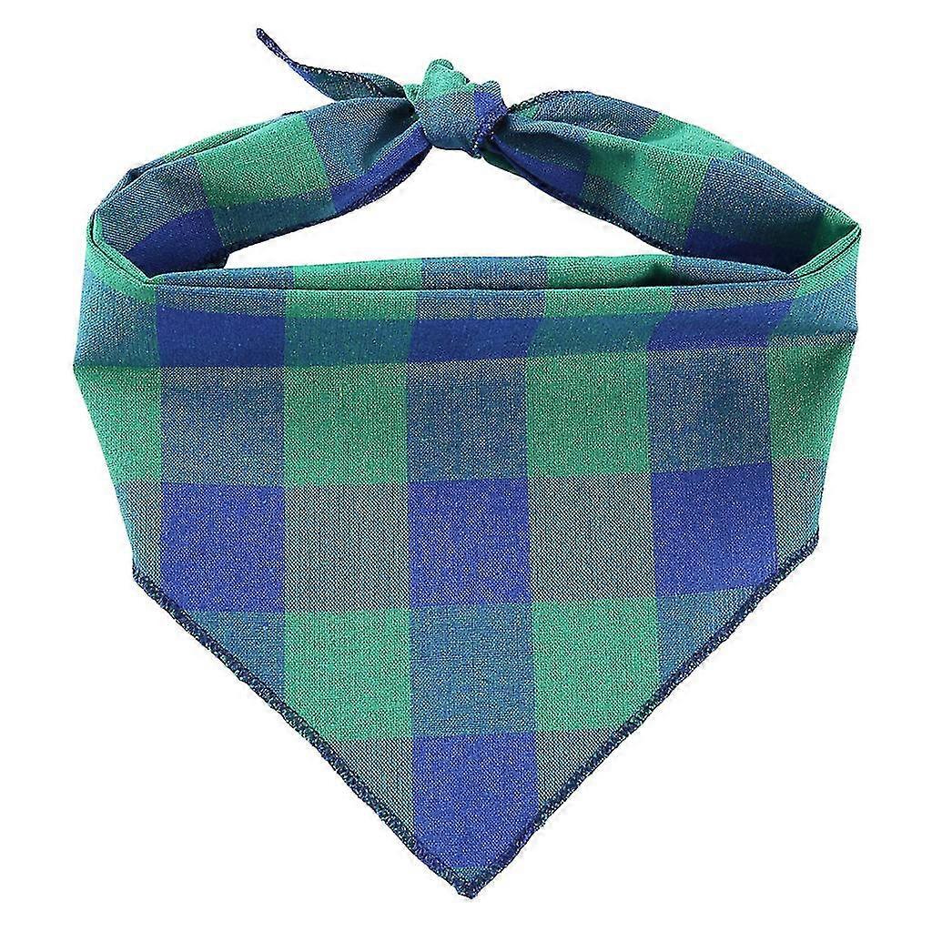 Pet Print eșarfă Plaid colorat Bib Classic Small Check eșarfă
