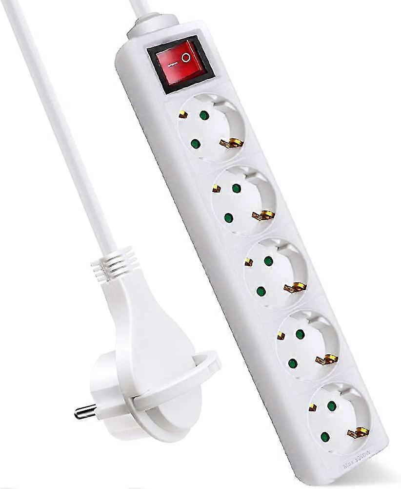 5-way Socket Strip (multiple Socket With Save Energy Switch To Save Electricity Gift