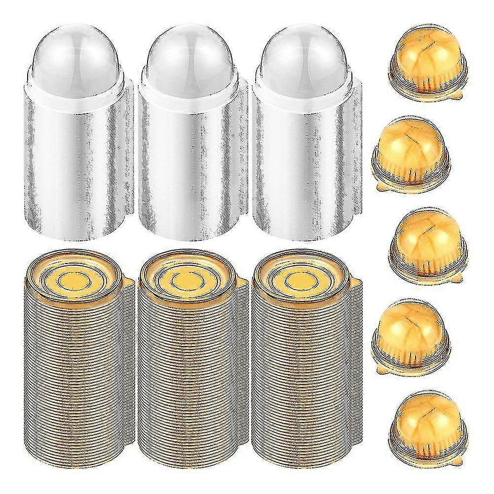 150 Pcs Mini Cupcake Boxes Muffin Pod Dome Muffin Cake Container
