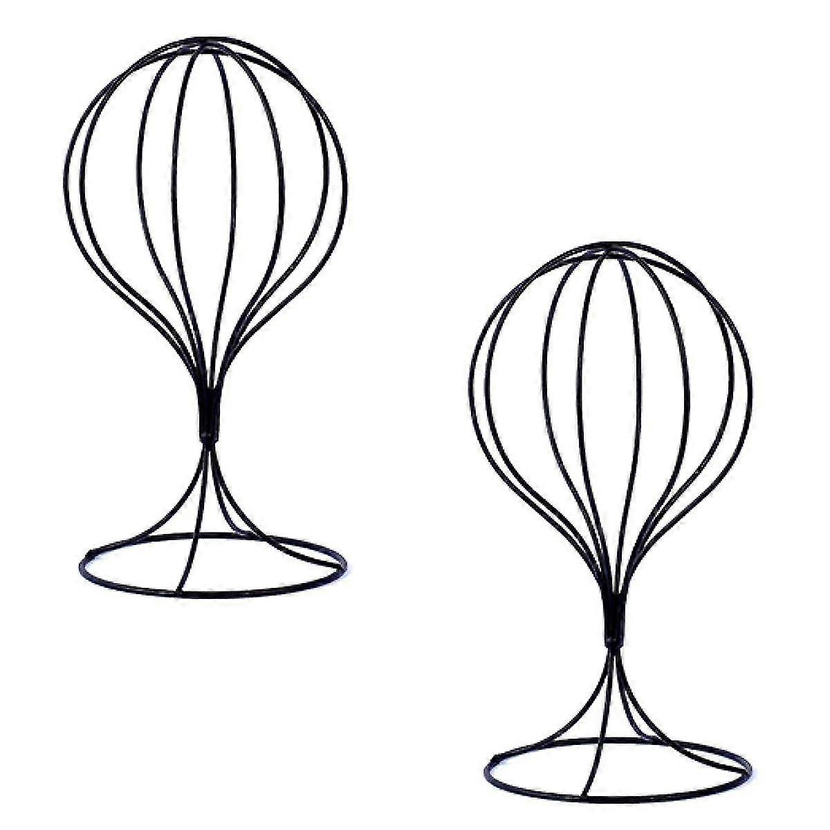 2 pezzi moderno cappello in metallo si erge durevole stabile cap rack parrucche titolare cappello display stand adulto cappello rack modello stand