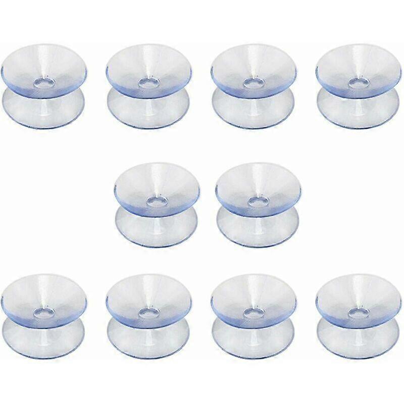 Double-Sided Suction Cups Compatible with Glass Table Top, 30 Pack Hookless Suction Cups for Multifunctional Double-Sided Non-Slip Glass Mirror (20mm)
