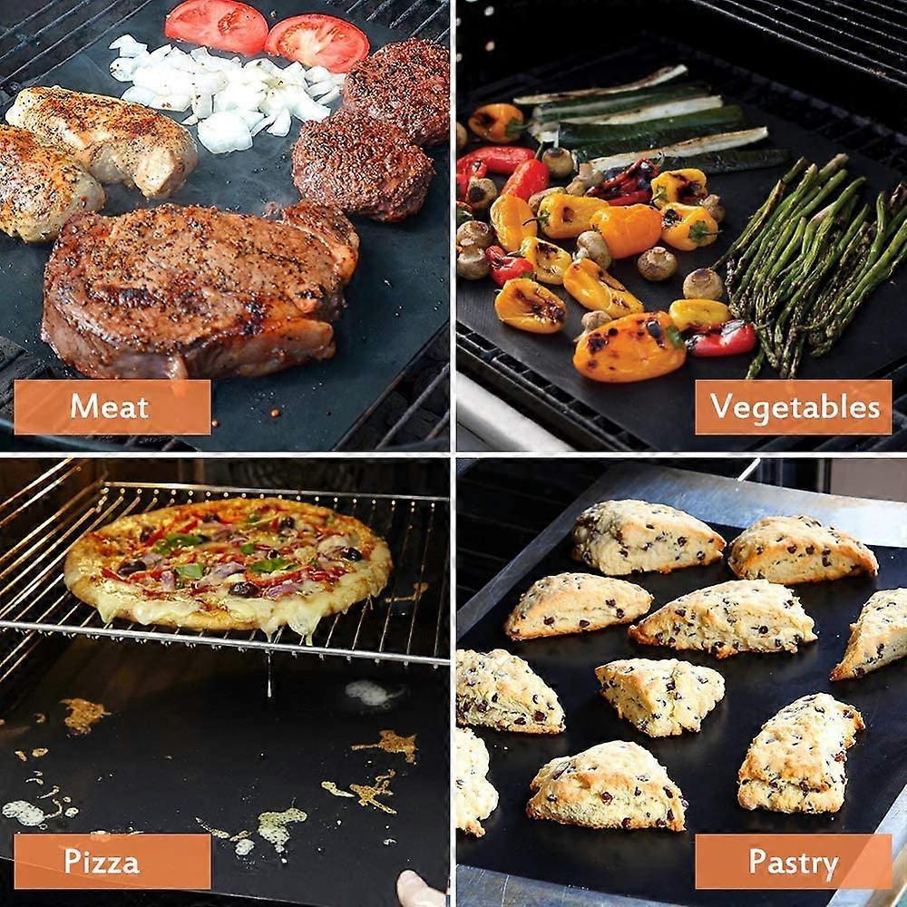 6 Pcs BBQ Grill Mat Non-Stick,40x33cm