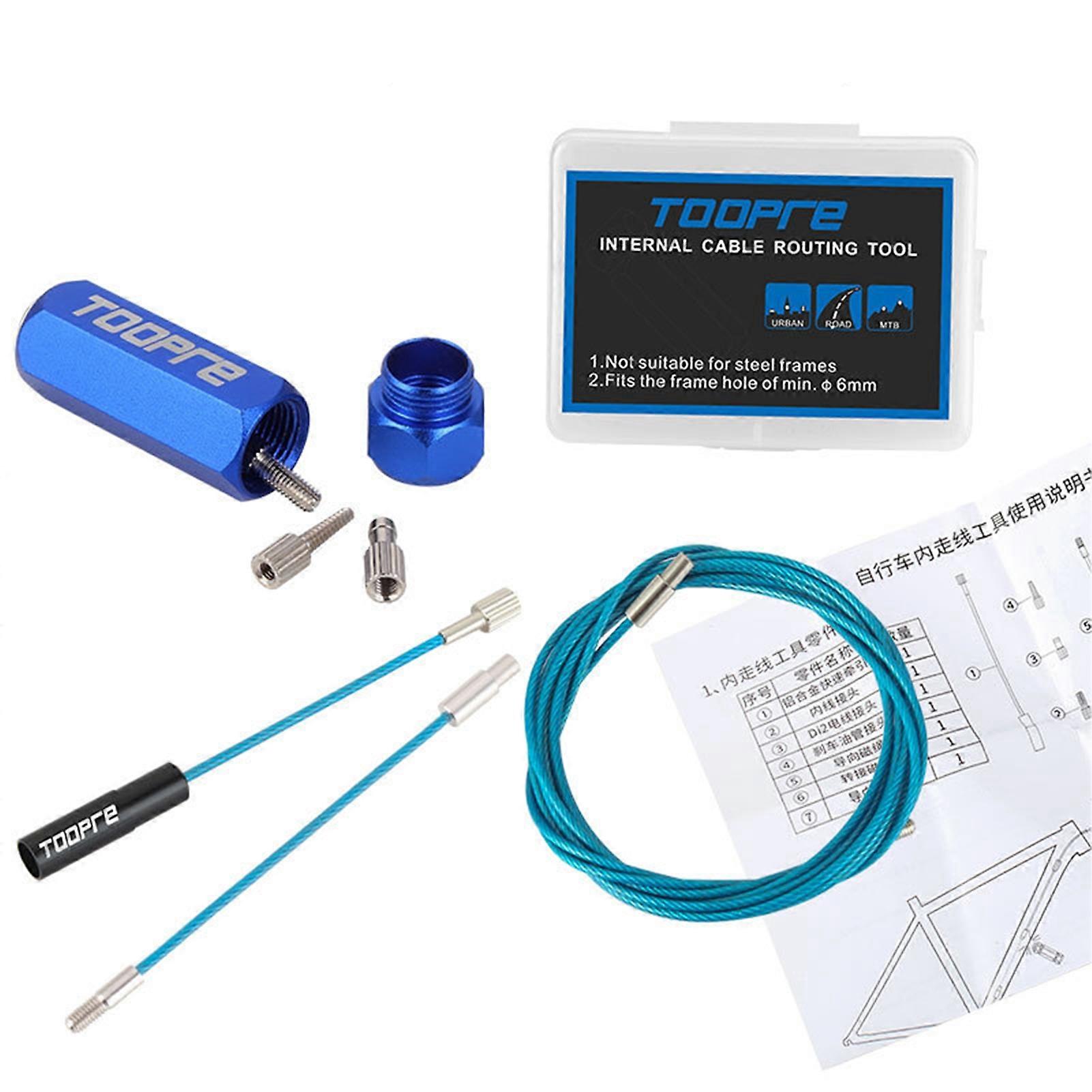 Kaesi 1 Set TOOPRE Internal Cable Routing Tool Universal Magnetic High Strength Repairing Non-slip Frame Hose Cable Guide Tool Bike Tools