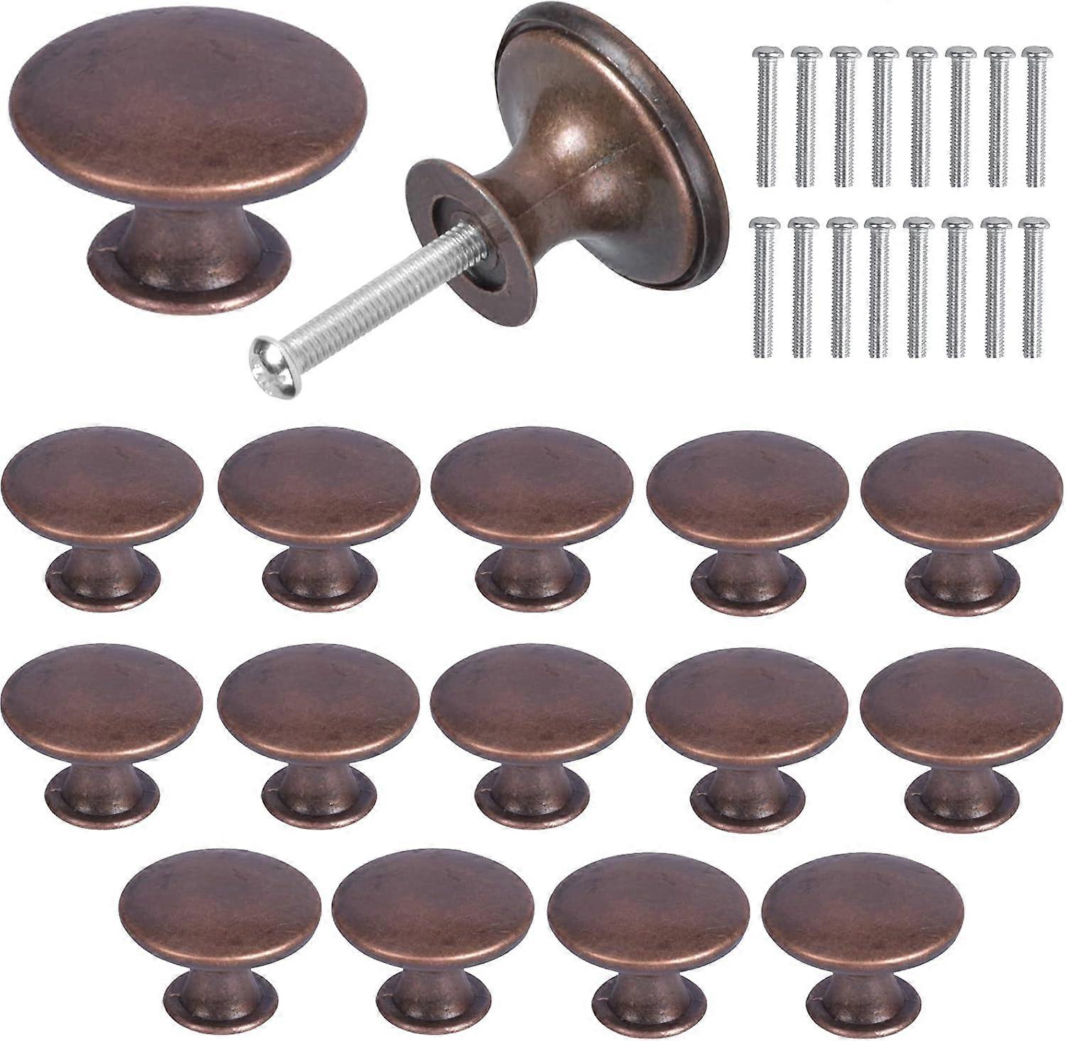 16PCS Cabinet Knobs Round, 30mm Drawer Knobs Vintage, Cupboard Drawer Pull Handles, Door Handles Pulls Knobs, Kitchen Cabinet Cupboard Drawer Door Kno