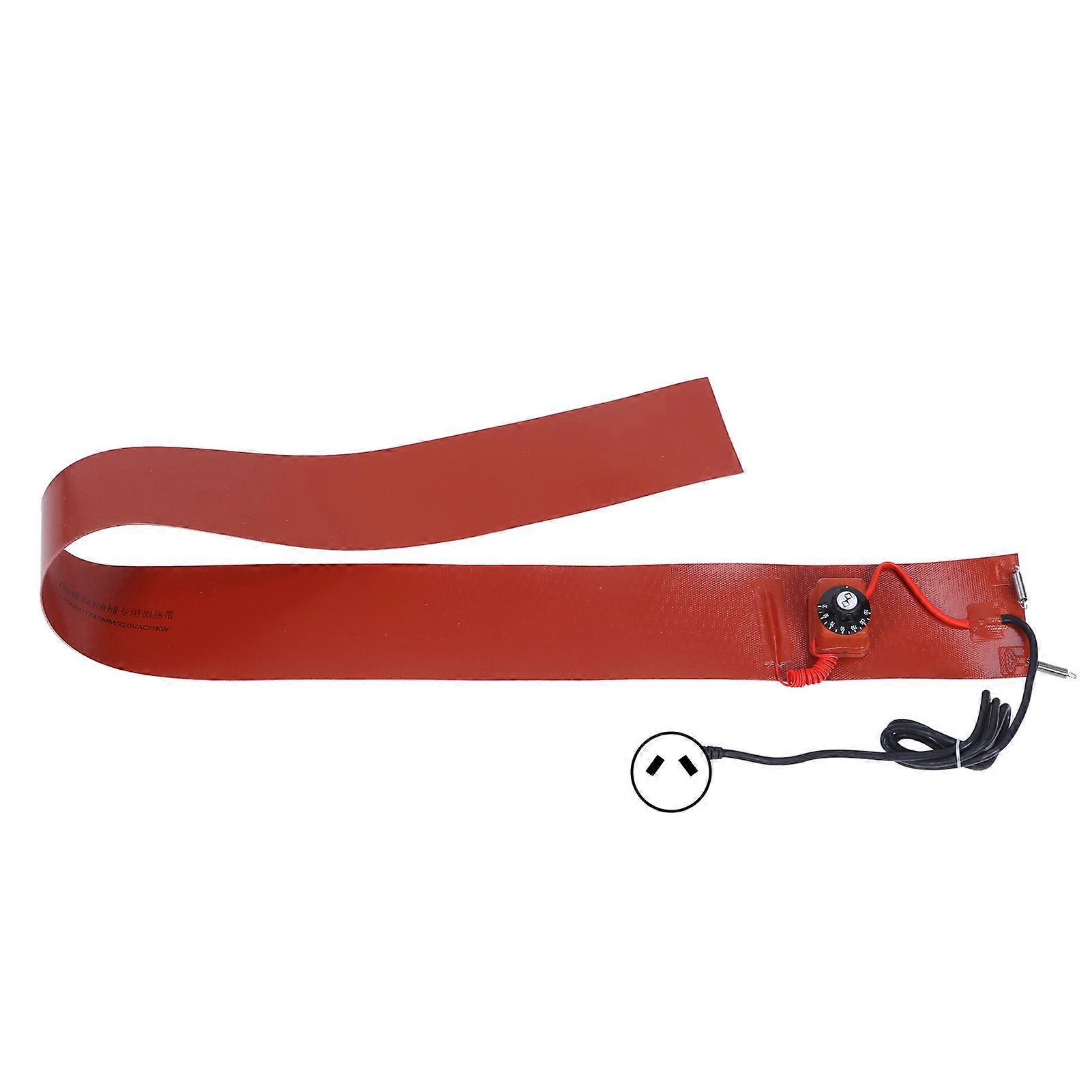 Metal Drum Heater Silicone 200L 1000W 30?150 125mmx1740mm Barrel Warmer Heating Band Pad AU Plug 220V