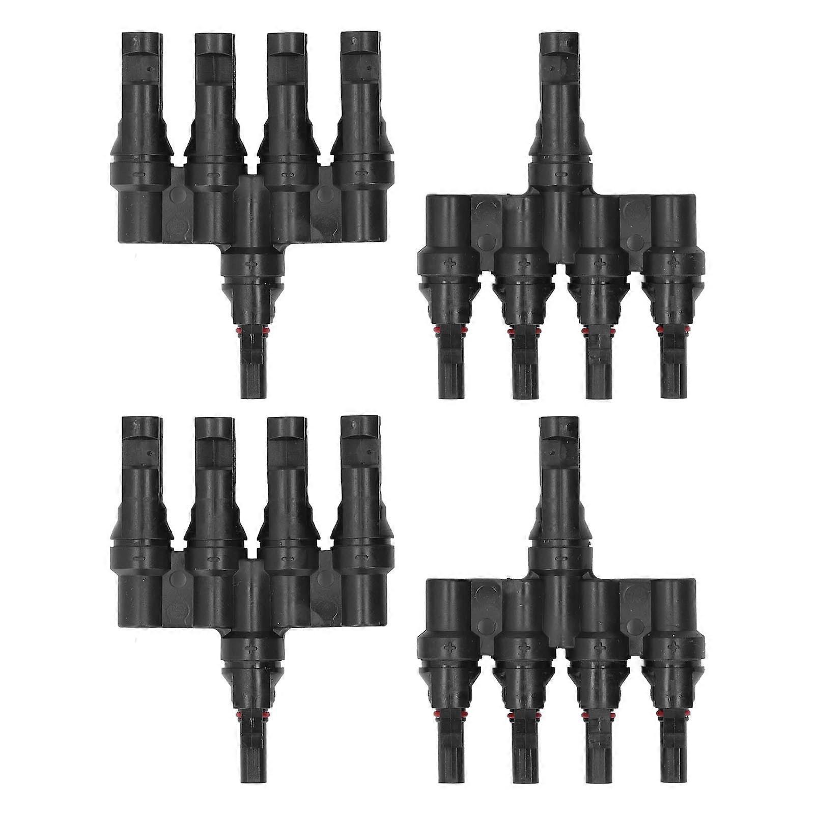 2 Set Solar PV Connector PPO Housing Male and Female PV Connector for Solar Generation System 1000V PV LT 4