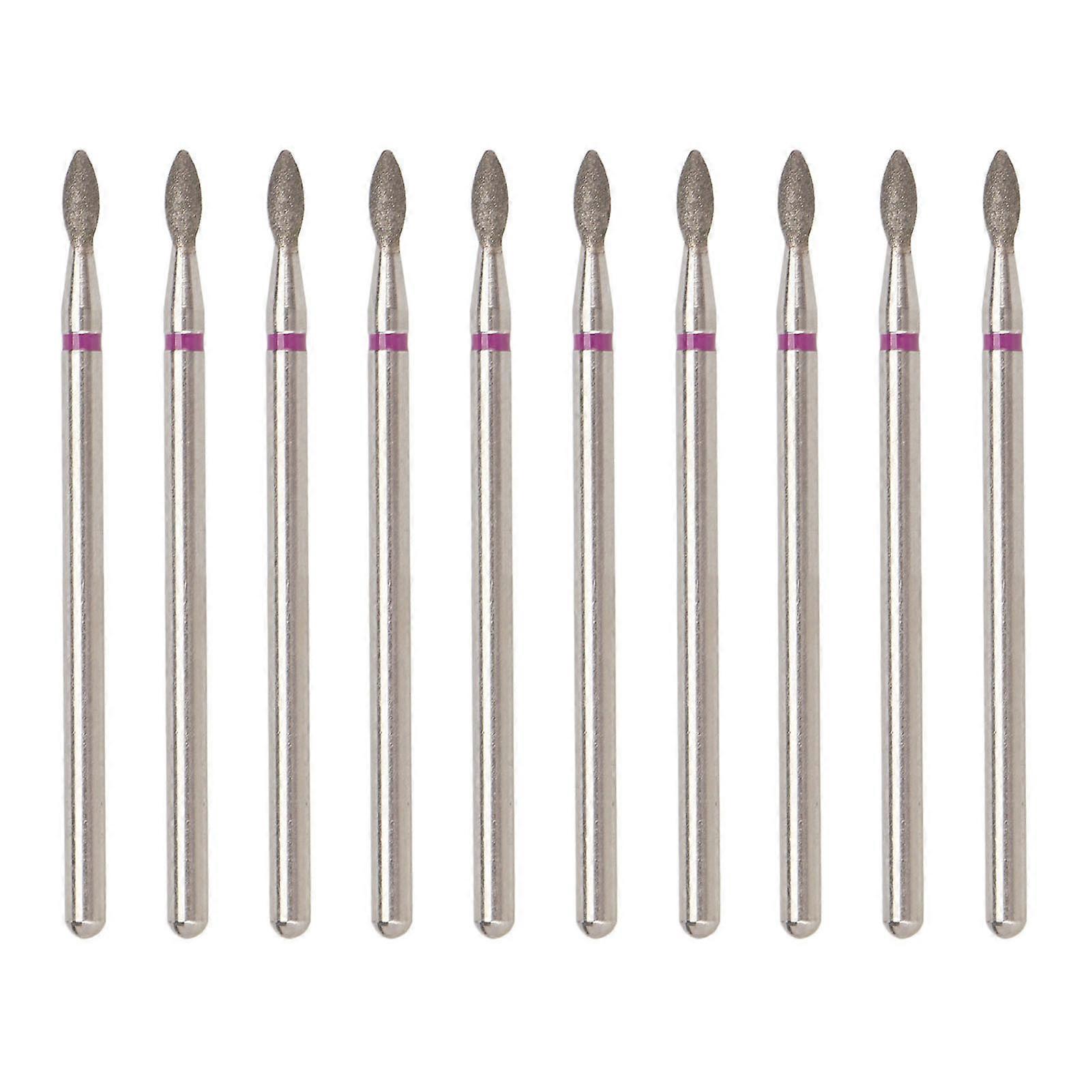 50pcs Nail Drill Bits Diamond Sand Rough Surface Cuticle Remover Polishing Bits for Acrylic Gel Manicure