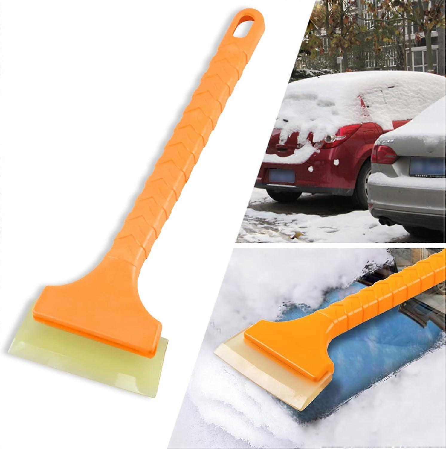 Ice Scrapers for Car Windshield, Beef Tendon Shovel Surface Snow Shovel, ABS Extended Handle, Car Window Frost Removal Brush Tool