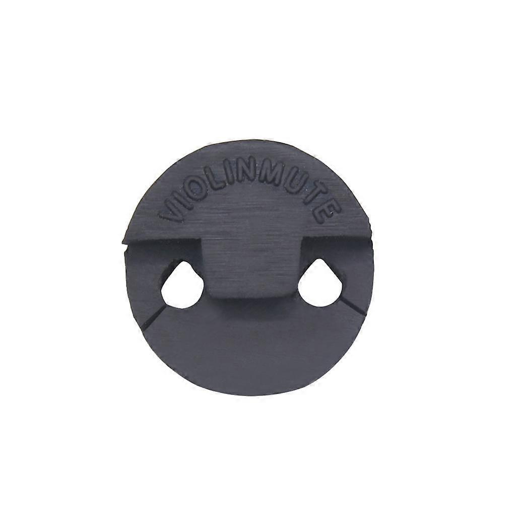Black Round Rubber Violin Mute Silencer Accessory