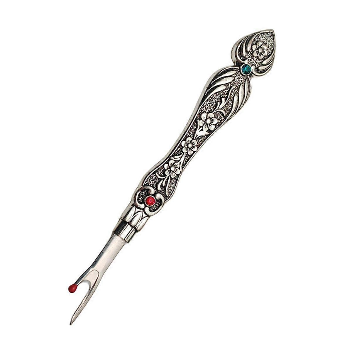 Vintage Thread Cutter Seam Ripper Unpicker - Sewing Handle Needlework Thread Remover Silver