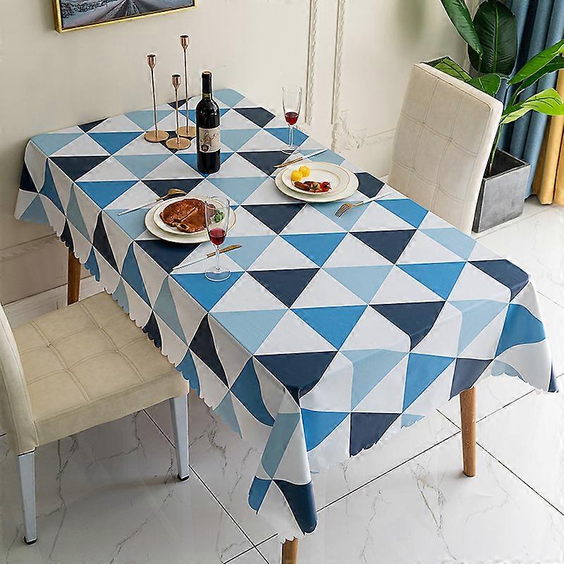 Tablecloth Geometric Shapes Triangle Modern Pattern Rectangular Square Folding Table Cover