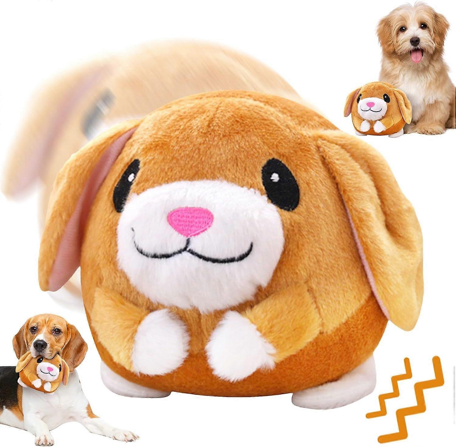 Active Moving Pet Plush Toy, Pig Plush Toy, Moving Dog Toy, Interactive Ball Toys