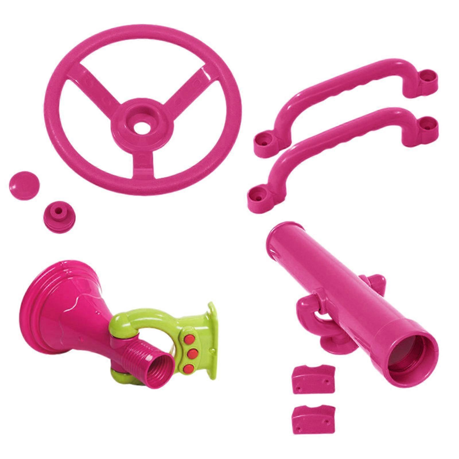 4x Playground Accessories Pink Outdoor Playground Accessories for Backyard