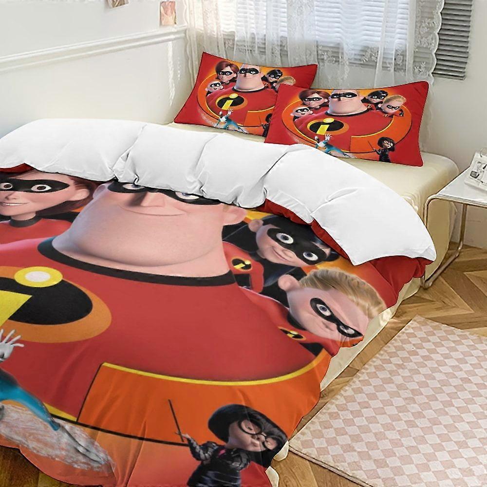 Bedding set HF132 The Incredibles The Incredibles Bedding Comforter Sets, 3-Piece Bedding Set Soft Warm Bed Set Multiple sizes to choose from LS132
