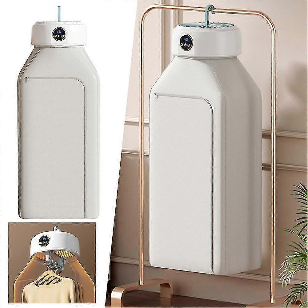 Travel Foldable Electric Clothes Dryer - 600W Smart Mini Quick-Drying Machine with Timing for Home and Dormitory