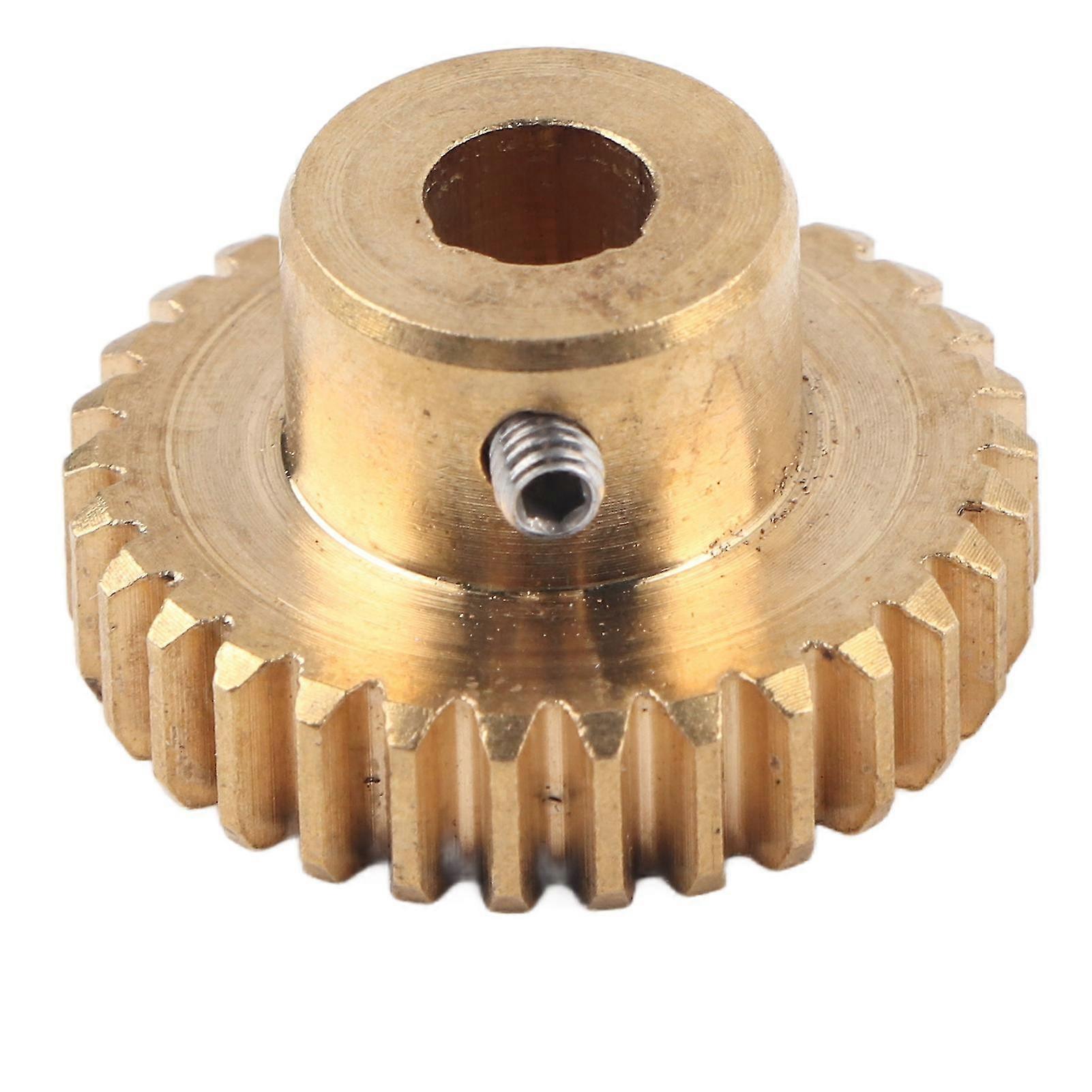 30 Zähne 0,8 Mod Messing Hauptzahnrad - 6mm DBore Industrieroboter Teile - MXBC