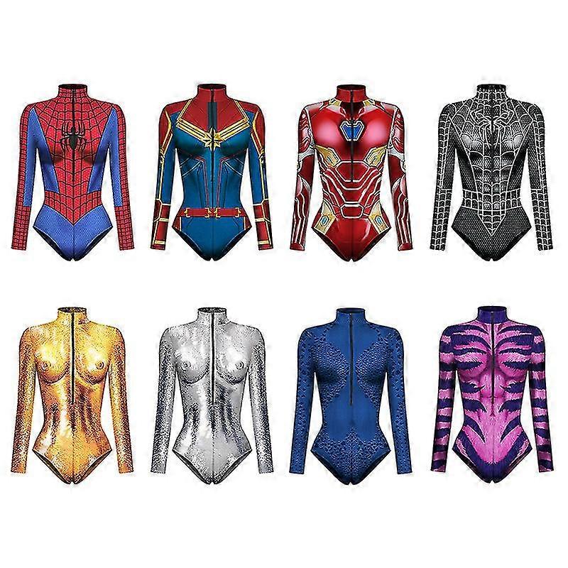 Supereroe Cosplay Sexy Spiderman Costume Body Halloween Festa di Carnevale Travestimento Per Le Donne Regali Y 5 L