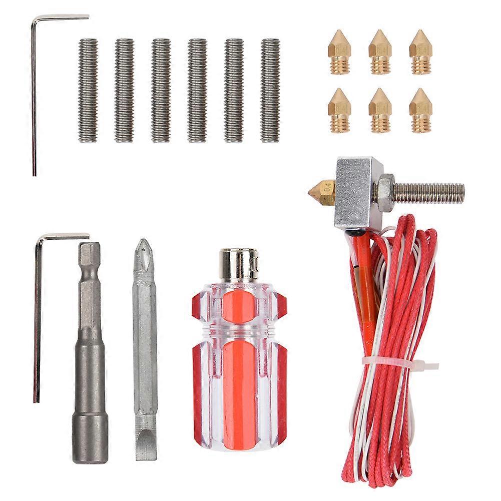 3D Printer Accessories Nozzle Extruder Kit Extrusion Head 17PCS Kit