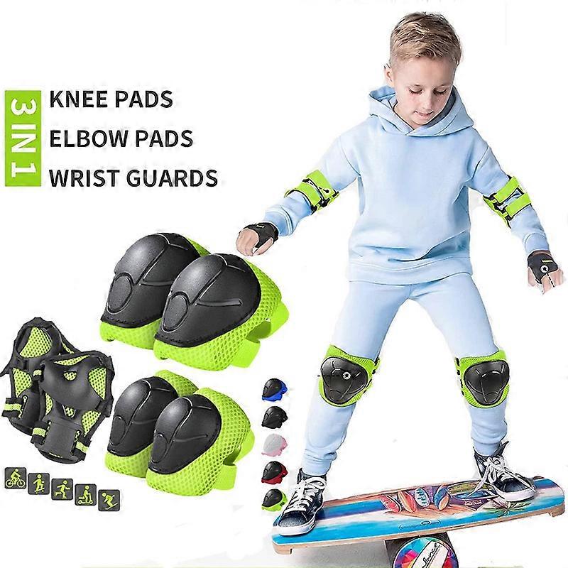 Kinder Schutzausrüstung Set Knieschützer Ellbogenschoner Protektoren Sicherheitsausrüstung für Rollschuhe Radfahren Fahrrad Skateboard Inline Reitsport