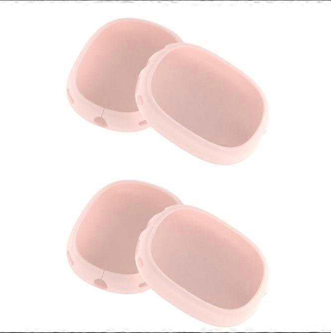 2pieces  Protective Sleeve Case Cover Compatible for Silicone Full Coverage AirPod Max Headset Silicone Full Coverage Shockproof Casegreen