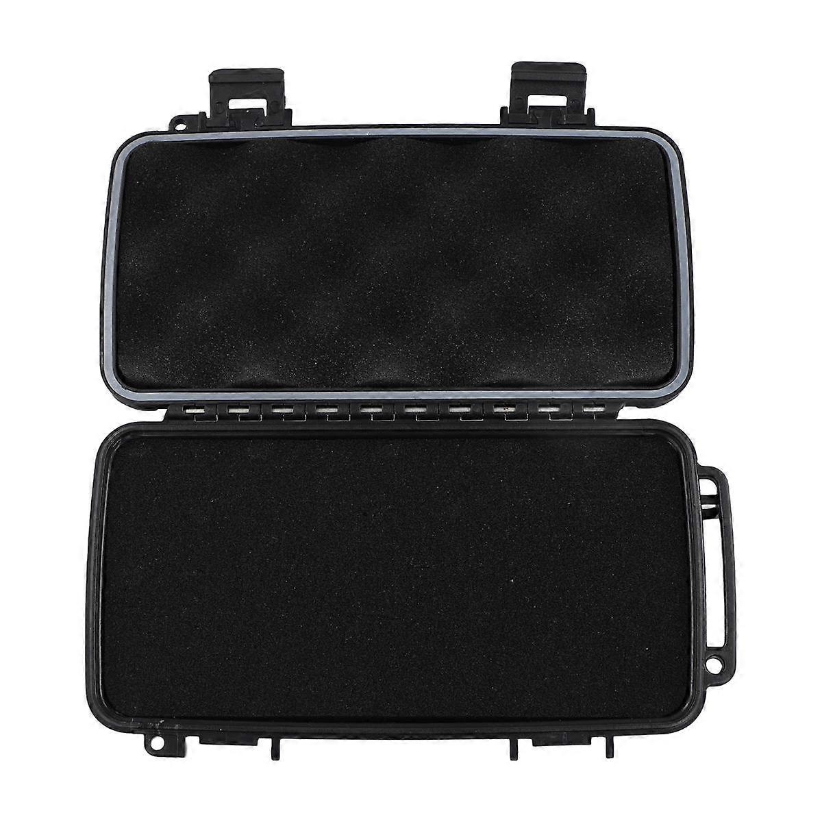 Black Hard Shell ABS Carrying Toolbox Shockproof Portable Toolbox Secure Tools Instrument Tool Storage Case