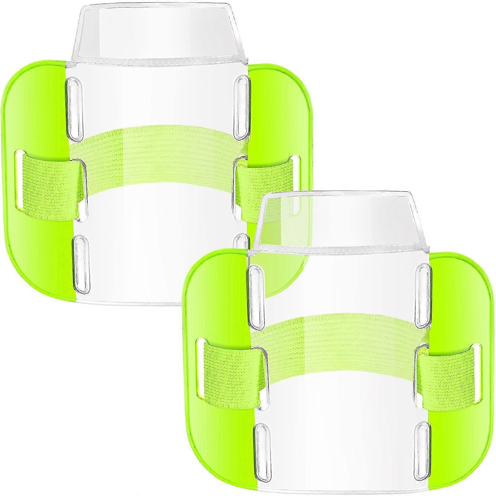 Adjustable Arm Badge Holder Armband for Emergency Security Staff - 2pcs