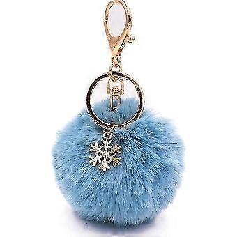 Pom Pom Keychain Artificial Fur Ball Keychain Fluffy Accessories Car Bag Charm