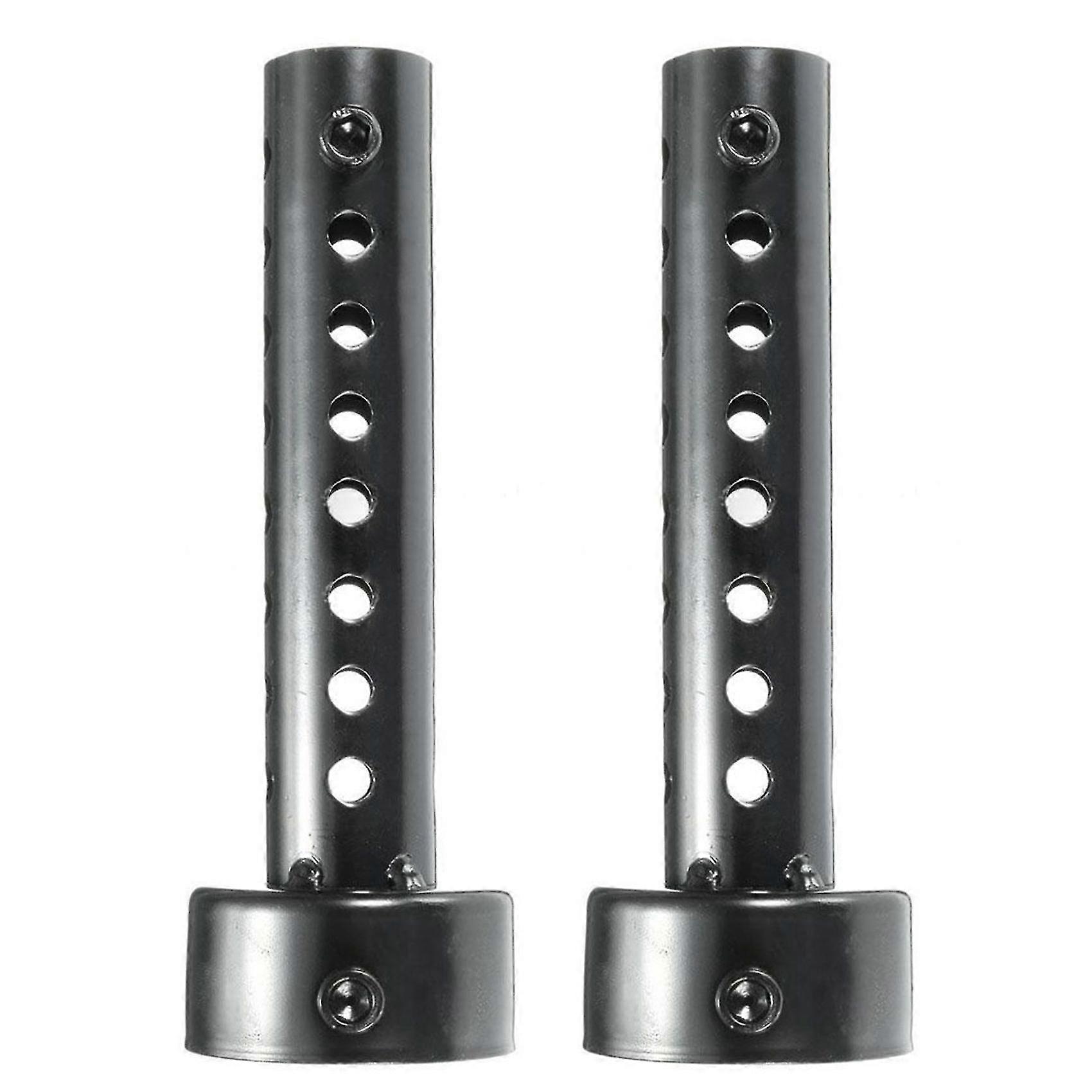 2x Universal motorsykkel eksos kan lyddemper Baffle Db Killer lyddemper 48mm svart